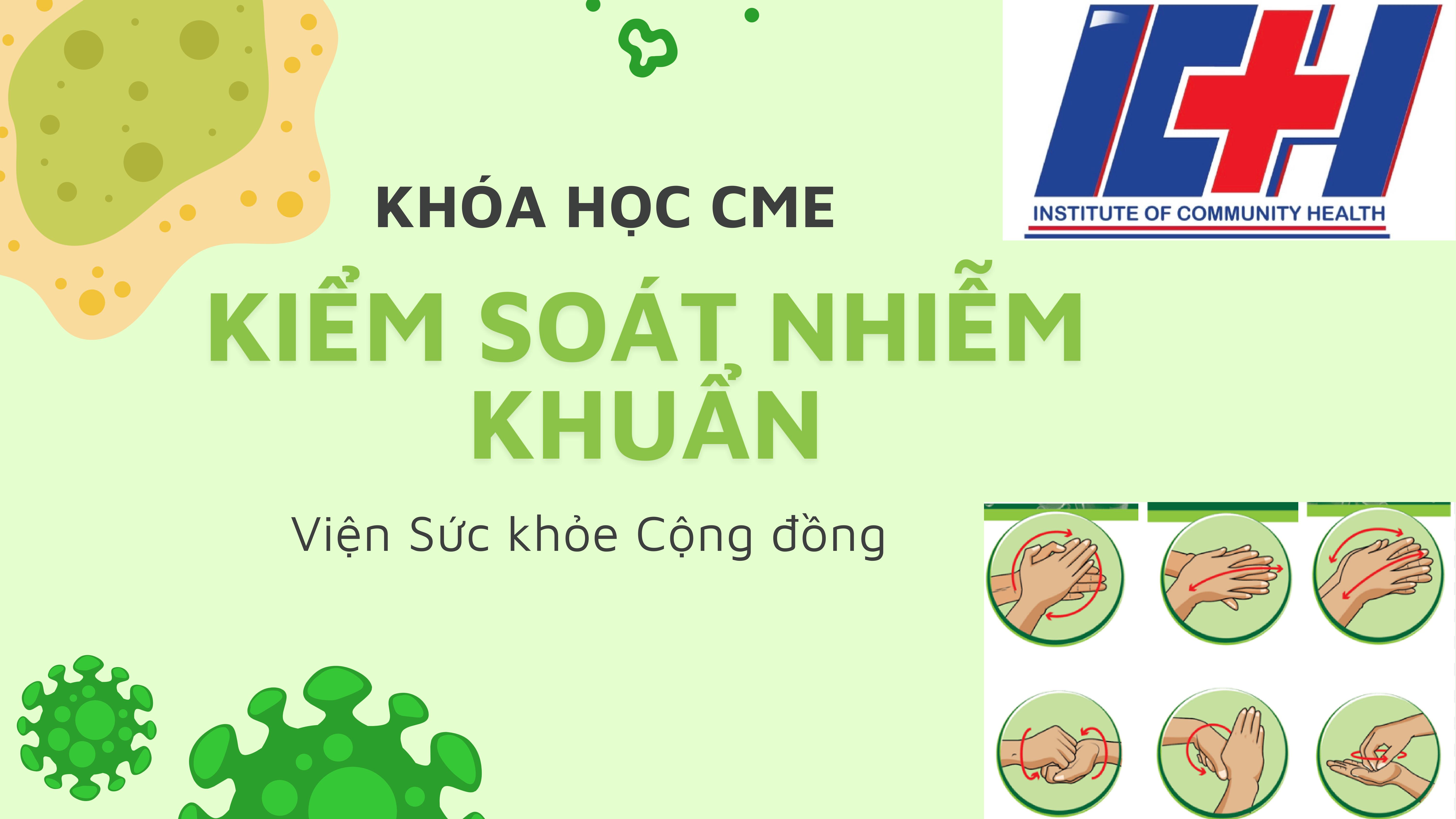 Thông báo tuyển sinh lớp Kiểm soát nhiễm khuẩn khóa 14